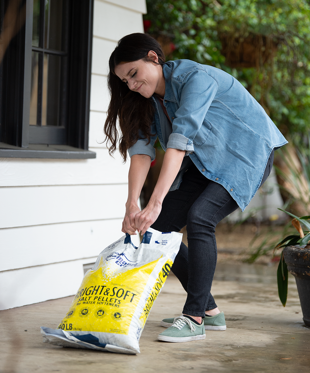 Girl Dragging Salt Bag